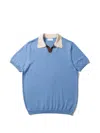 Edmmond Studios Dinners Colour-block T-shirt In Blue