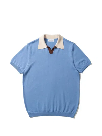 Edmmond Studios Dinners Colour-block T-shirt In Blue