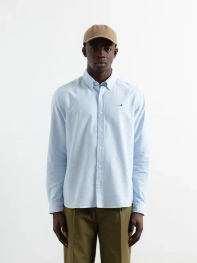Edmmond Studios Duck Logo Oxford Shirt In Blue