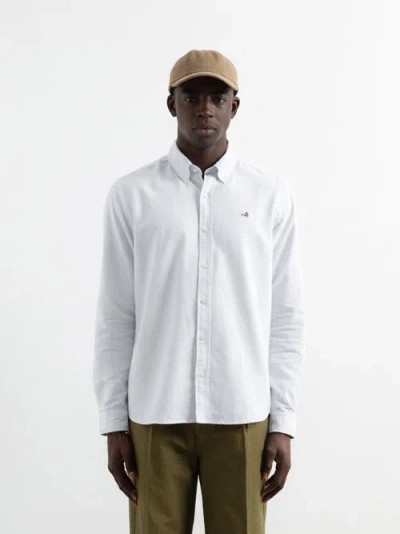 Edmmond Studios Duck Logo Oxford Shirt In White