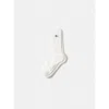 Edmmond Studios Duck Logo Ribbed Crew Socks In White