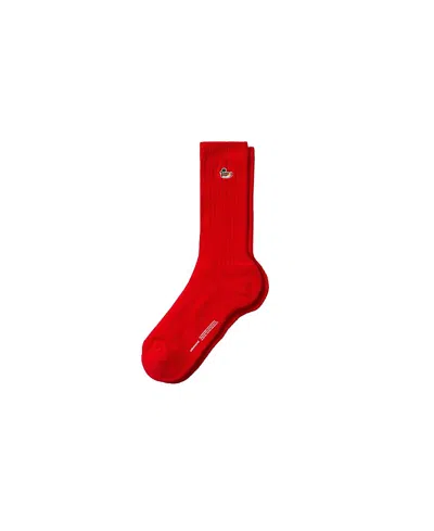 EDMMOND STUDIOS DUCK LOGO RIBBED CREW SOCKS