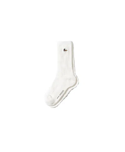 EDMMOND STUDIOS DUCK LOGO RIBBED CREW SOCKS
