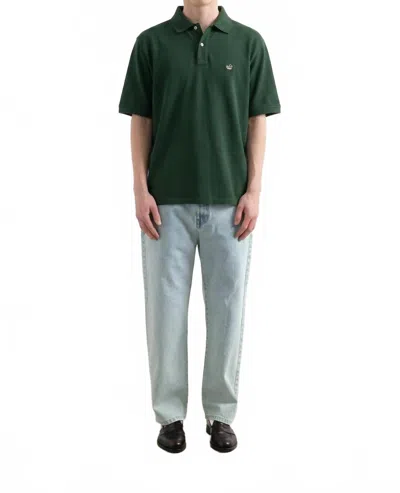 Edmmond Studios Duck Polo Shirt In Dark Green