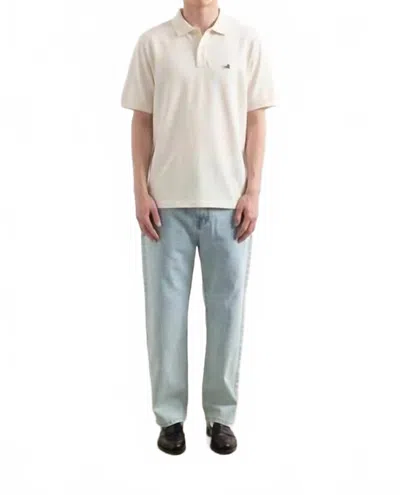 Edmmond Studios Duck Polo Shirt In Off White In Neutral