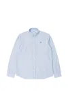 Edmmond Studios Duck Stripe-pattern Shirt In Blue