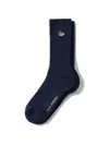 Edmmond Studios Duck-embroidered Ribbed Socks In Multi