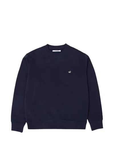Edmmond Studios Duck-embroidered Sweatshirt In Blue