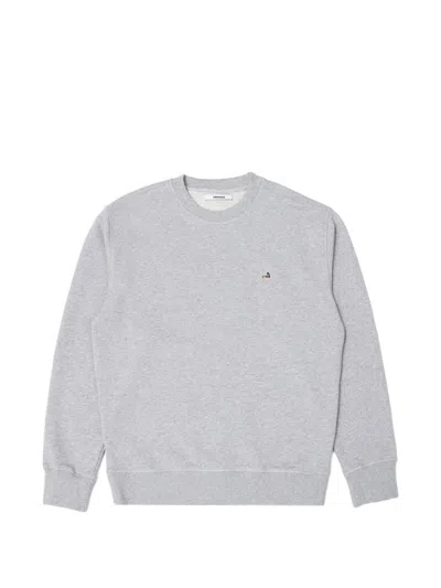 Edmmond Studios Duck-patch Hoodie In Gray