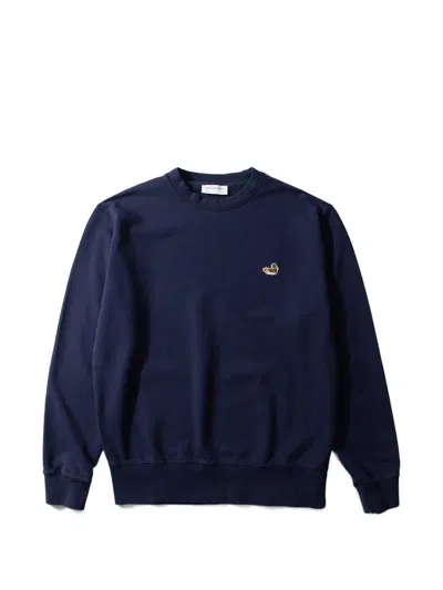 Edmmond Studios Duck-patch Sweater In Blue