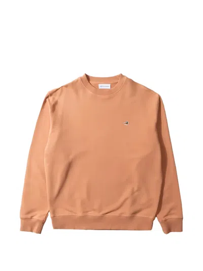 Edmmond Studios Duck-patch Sweater In Orange