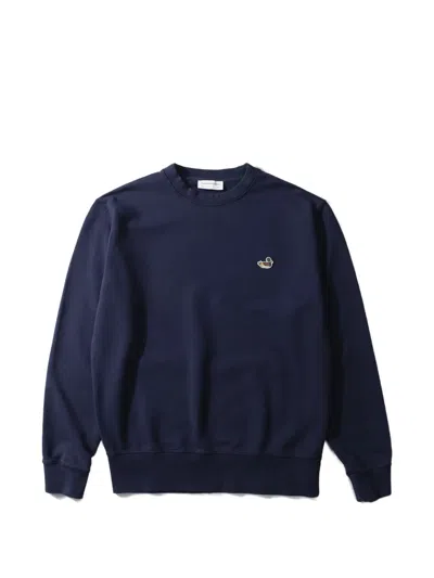 Edmmond Studios Duck-patch Sweatshirt In Blue