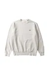 Edmmond Studios Duck-patch Sweatshirt In White