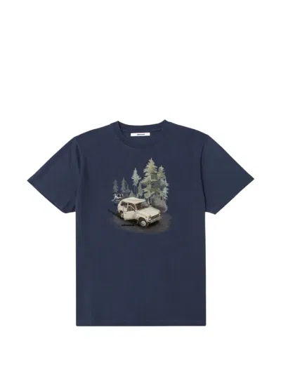 Edmmond Studios Graphic-print T-shirt In Blue