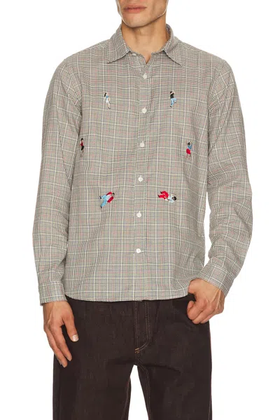 Edmmond Studios Groove Room Shirt In Brown
