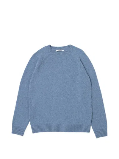 Edmmond Studios Madrid Raglan-sleeve Sweater In Blue