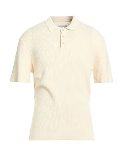 Edmmond Studios Man Sweater Ivory Size Xxl Cotton In White