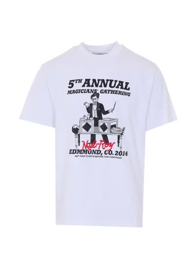 Edmmond Studios Mel Roy Print Crewneck T-shirt In White