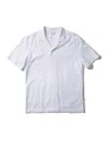 Edmmond Studios Men's Freedom Short Sleeve Shirt In White In White
