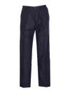 Edmmond Studios Jack Front-pleat Trousers In Blue