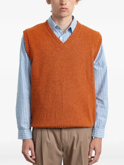 Edmmond Studios Paris Vest In Orange