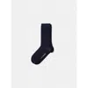 Edmmond Studios Pillow Textured Crew Socks In Black