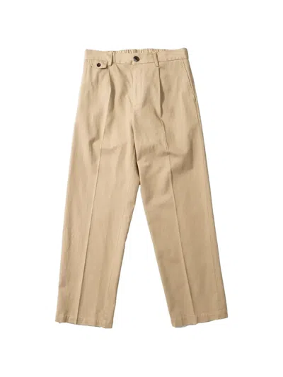 Edmmond Studios Pleated-detail Elasticated-waist Trousers In Neutrals