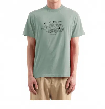 Edmmond Studios Scalextric Print Tee In Sage Green