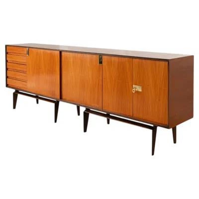 Pre-owned Edmondo Palutari Italian Mid-century Sideboard By  For Vittorio Dassi, 1950s In Brown