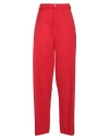 Edoardo Gallorini Woman Pants Red Size L Wool In Red