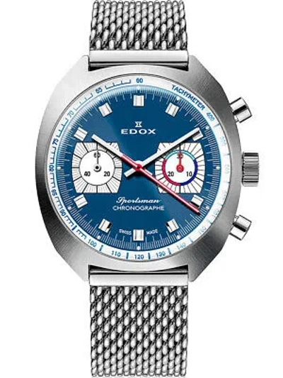 Pre-owned Edox 08202-3bu-buin Sportsman Limited Edition