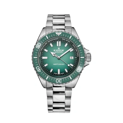 Edox Automatic Green Dial Watch 80120 3vm Vdn1 In Metallic