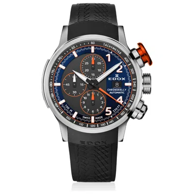 Edox Chronorally Men's Watch In Black