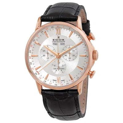 Edox Les Bemonts Silver Dial Men's Watch 10501 37r Air In Black / Gold / Gold Tone / Ink / Pink / Rose / Rose Gold / Rose Gold Tone / Silver