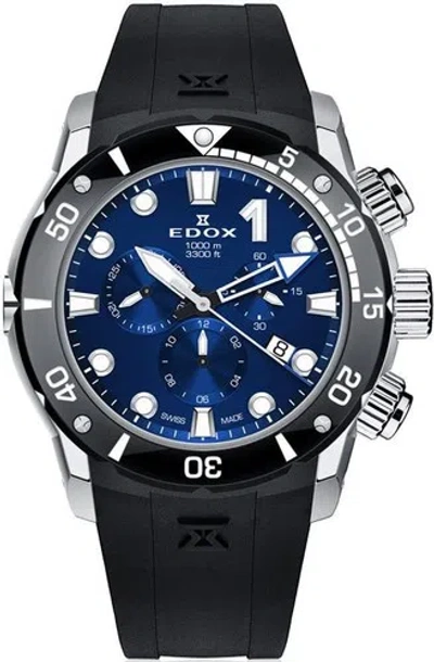 Pre-owned Edox Men 10242-tin-buin Co-1 45mm Quartz Watch