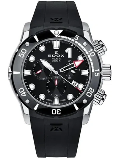 Pre-owned Edox Men 10242-tin-nin Co-1 45mm Quartz Watch