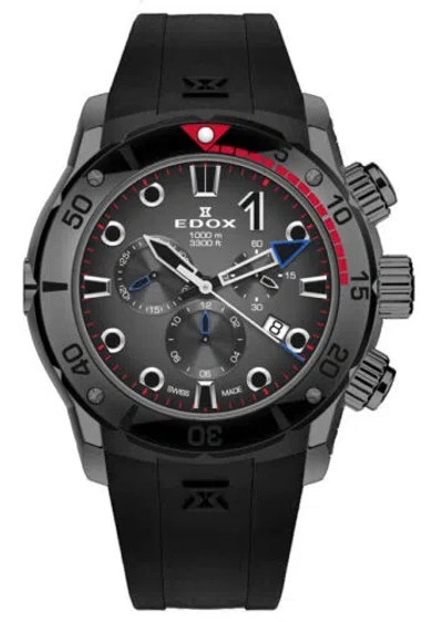 Pre-owned Edox Men 10242-tingnr-gidnr Co-1 45mm Quartz Watch