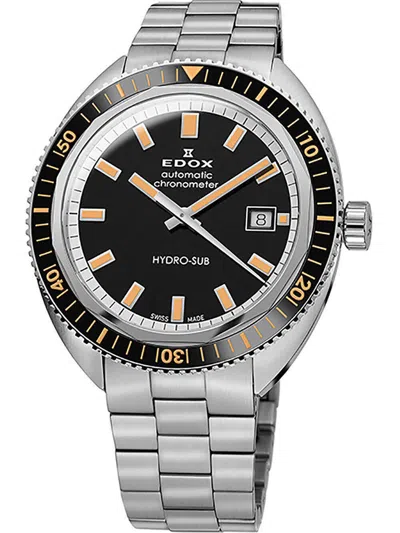 Pre-owned Edox Men 80128-3nbm-nib Hydro-sub 42mm Automatic Watch