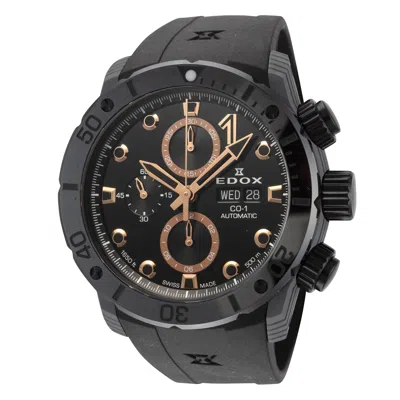 Edox Men's Co-1 45mm Automatic Watch In Black