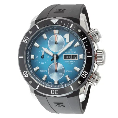 Edox Men's Co-1 45mm Automatic Watch In Black