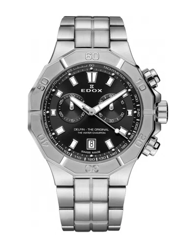 Edox Men's Delfin The Original Watch In Black