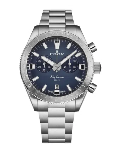 Edox Men's Skydiver Watch In Blue