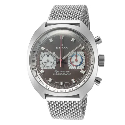 Edox Men's Sportsman 41mm Automatic Watch In Silver