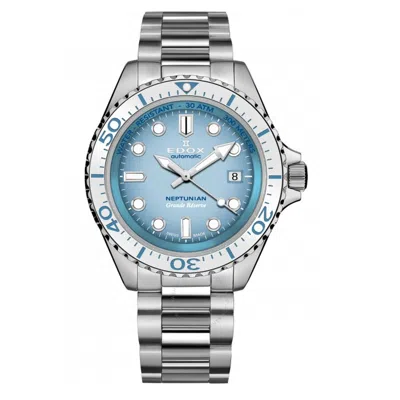 Edox Neptunian Automatic Blue Dial Men's Watch 80801 3bbum Bucdn