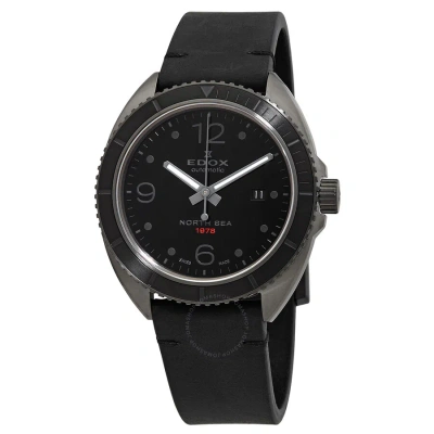 Edox North Sea 1978 Automatic Black Dial Men's Watch 80118 357ng N1