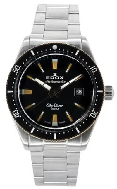 Pre-owned Edox Skydiver Limited Edition Swiss Automatic 80126357rnmnirb 300m Mens Watch