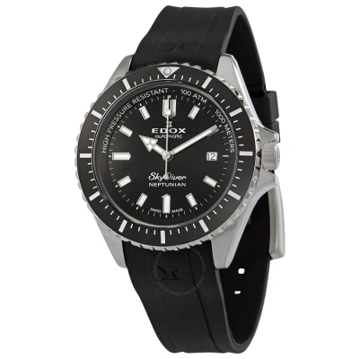 Edox Skydiver Neptunian Automatic Black Dial Men's Watch 80120 3nca Nin