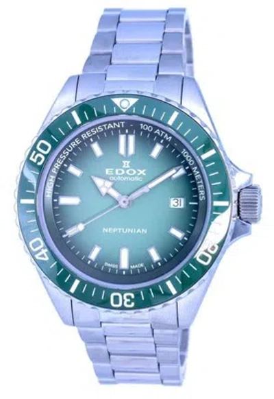 Pre-owned Edox Skydiver Swiss Made Stainless Steel Automatic 801203vmvdn1 1000m Mens Watch