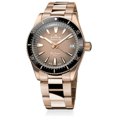 Edox Skydiver Women's Watch In Gold