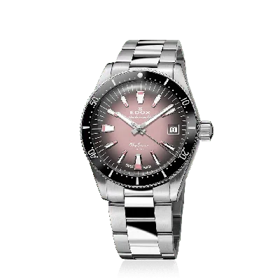 Edox Unisex 38mm Automatic Watch In Silver